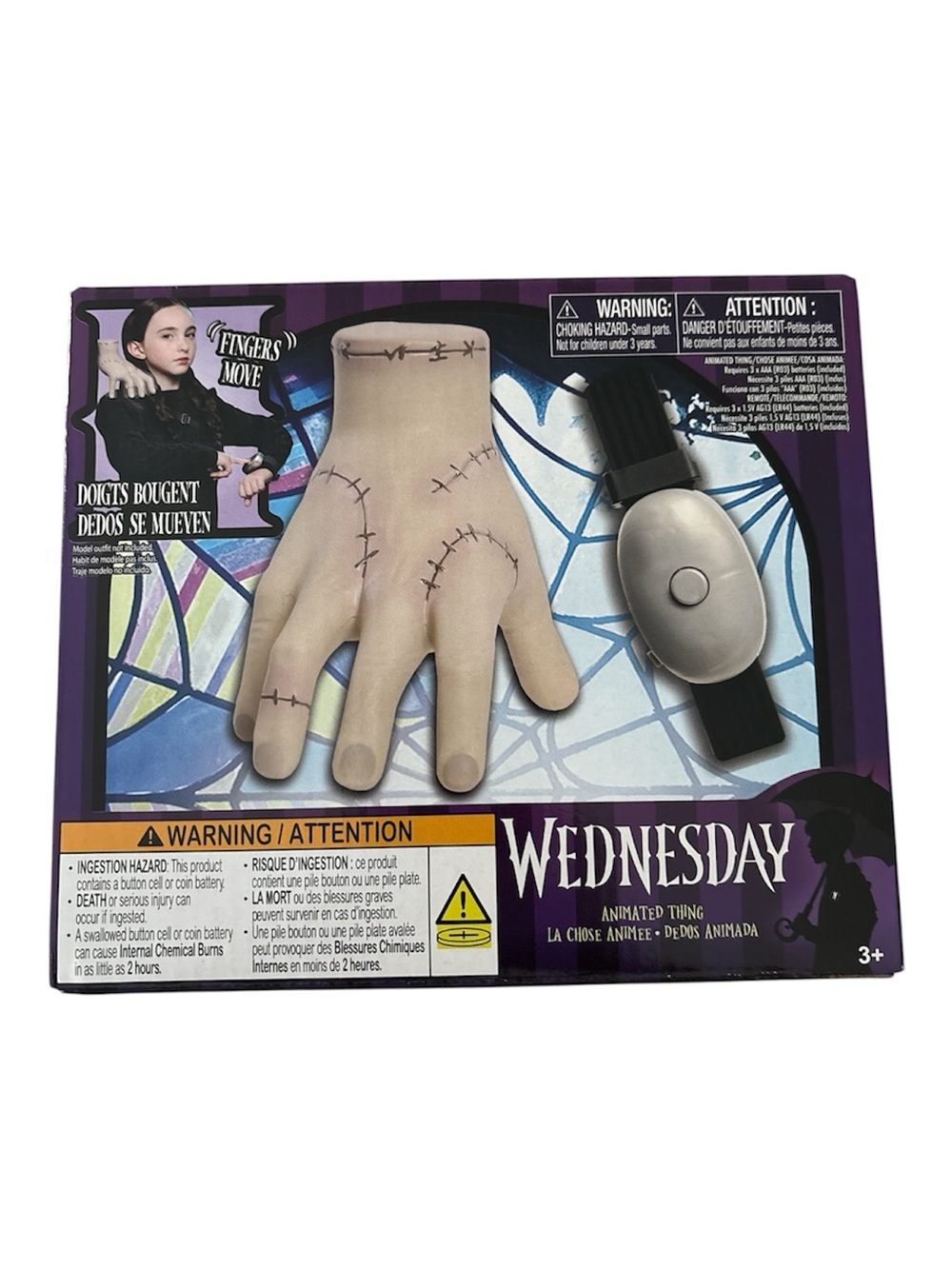 THING Wednesday Addams Animated Moving Hand